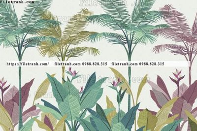 File gốc buc anh ve la rung cay nhiet doi chau Au co dien201 (trang trí) phòng làm việc