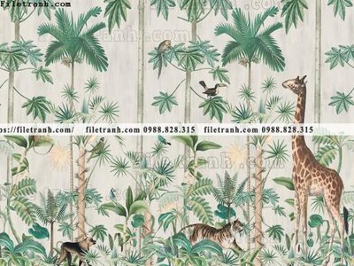 File tranh buc anh ve la rung cay nhiet doi chau Au co dien225 (gốc) chủ đề con người