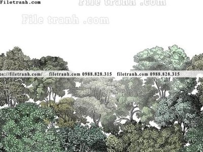 File tranh buc anh ve la rung cay nhiet doi chau Au co dien247 (ảnh gốc) độc quyền