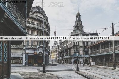 File ảnh buc anh ve pho co Thuong Hai 655 (gốc) trang trí khách sạn