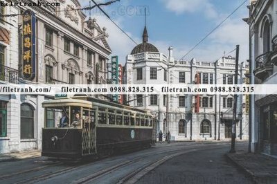 File ảnh buc anh ve pho co Thuong Hai 669 (gốc) cho trang trí nội thất