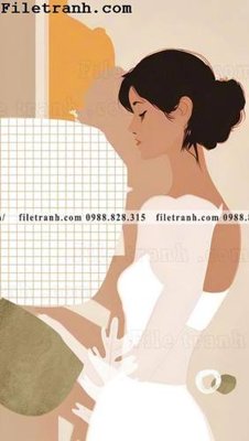 File tranh gốc buc anh ve phu nu truu tuong cua Morandi 108 (bản quyền) Filetranh.com