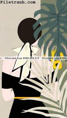 Tải file buc anh ve phu nu truu tuong cua Morandi 138 (gốc) làm tranh trang trí