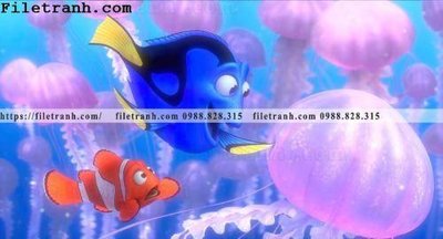 File tranh buc anh ve the gioi duoi nuoc 126 (gốc) in vải canvas