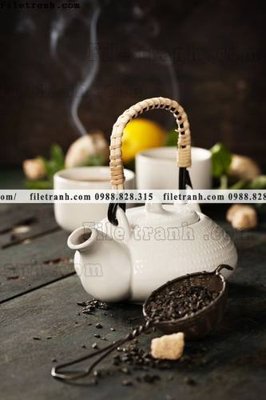 File tranh gốc PSD buc anh ve van hoa tra dao Trung Quoc 106 còn nguyên layer