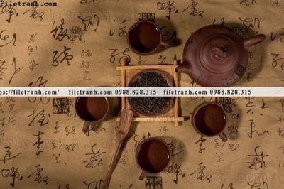 Hình ảnh file gốc buc anh ve van hoa tra dao Trung Quoc 119 cho in UV