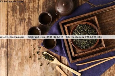 Download file tranh buc anh ve van hoa tra dao Trung Quoc 124 (file gốc PSD)