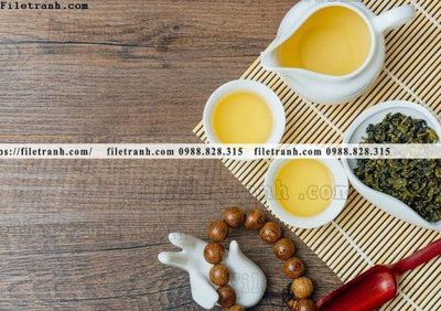 File gốc buc anh ve van hoa tra dao Trung Quoc 141 (in lụa) hoa văn cổ điển