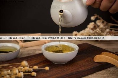 File gốc buc anh ve van hoa tra dao Trung Quoc 149 (in lụa) tranh thuận buồm