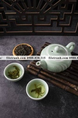 File tranh buc anh ve van hoa tra dao Trung Quoc 223 (ảnh gốc) in trần 3D