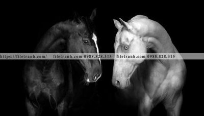 Mua file tranh gốc buc tranh 1 con ngua son dau dep 503 tại Filetranh.com