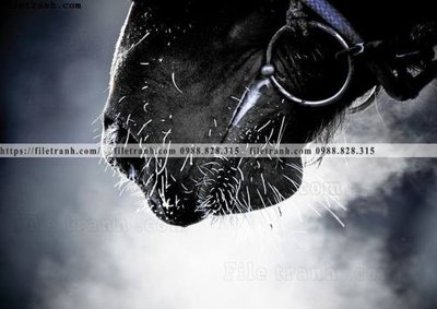 File gốc buc tranh 1 con ngua son dau dep 528 (in 3D) nghệ thuật