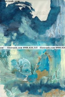 Tải file buc tranh Thien truu tuong moi cua Trung Quoc 643 (gốc) in tranh tráng gương