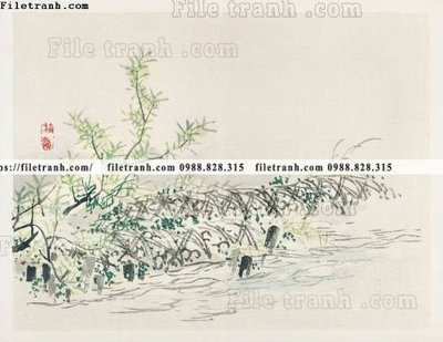 File tranh gốc buc tranh co Nhat Ban 105 (bản quyền) file PSD