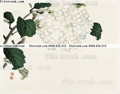 File in trần buc tranh co Nhat Ban 108 (bản gốc) hoa văn