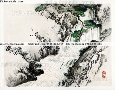 File PSD buc tranh co Nhat Ban 115 (bản gốc) đã tách nền