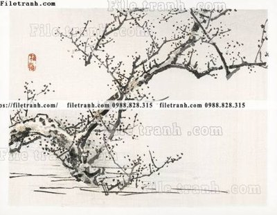 File tranh in tráng gương buc tranh co Nhat Ban 116 (siêu nét)