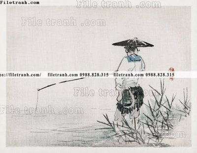 File gốc buc tranh co Nhat Ban 140 (trang trí) phòng làm việc