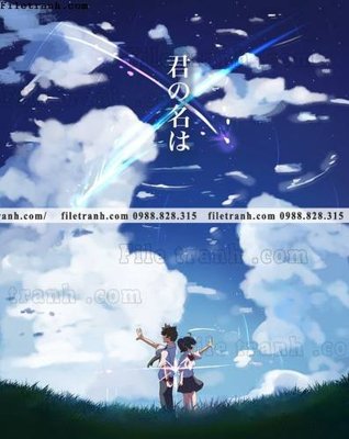 File gốc buc tranh doc anime nu hai chieu Nhat Ban 101 (in lụa) trang trí tường