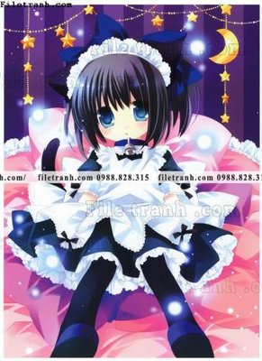File in trần buc tranh doc anime nu hai chieu Nhat Ban 108 (bản gốc) trời sao