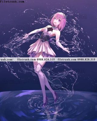 Download file gốc buc tranh doc anime nu hai chieu Nhat Ban 161 (in lụa) tranh 3D