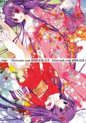 File gốc buc tranh doc anime nu hai chieu Nhat Ban 167 (chuẩn màu) cho in offset