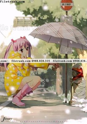 File in trần buc tranh doc anime nu hai chieu Nhat Ban 173 (bản gốc) đại dương