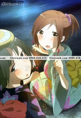 Ảnh gốc file in lụa buc tranh doc anime nu hai chieu Nhat Ban 188 chi tiết