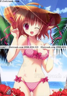 Tải file buc tranh doc anime nu hai chieu Nhat Ban 201 (ảnh gốc) in gạch 3D