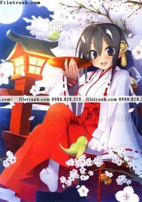 Tải file tranh gốc buc tranh doc anime nu hai chieu Nhat Ban 207 chất lượng cao
