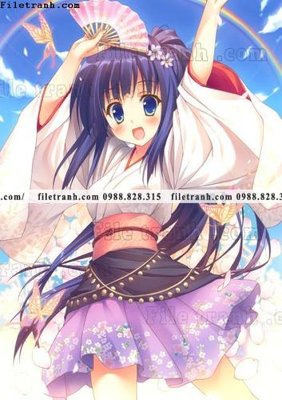 Tải file gốc buc tranh doc anime nu hai chieu Nhat Ban 220 (bản PSD) chỉnh sửa được