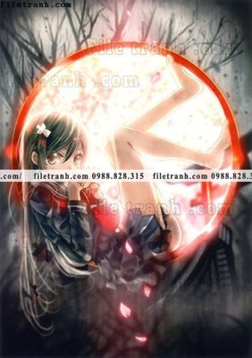 File gốc buc tranh doc anime nu hai chieu Nhat Ban 224 (chủ đề hiện đại) trang trí