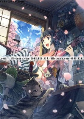 Hình ảnh file gốc in trần nhà buc tranh doc anime nu hai chieu Nhat Ban 229