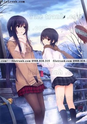 Tải file buc tranh doc anime nu hai chieu Nhat Ban 230 (gốc) làm tranh trang trí