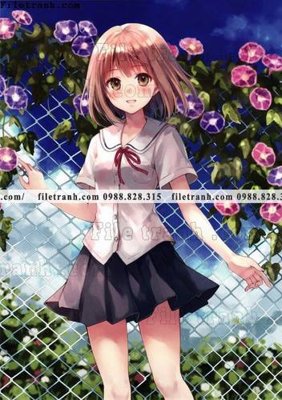 File gốc buc tranh doc anime nu hai chieu Nhat Ban 241 (phong cách) tối giản