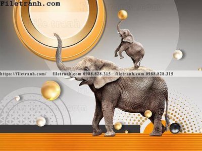 File in trần buc tranh hien dai nha hang 134 (bản gốc 3D) sống động