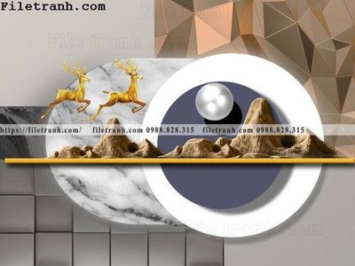 Ảnh mô tả file gốc in mica buc tranh hien dai nha hang 148