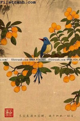 File tranh buc tranh hoa va chim co Trung Hoa 109 (gốc) chủ đề con người