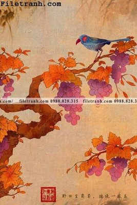 File gốc buc tranh hoa va chim co Trung Hoa 111 (trang trí) phòng ngủ