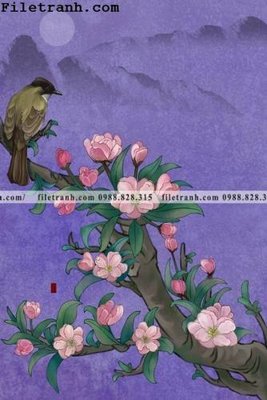Tải file buc tranh hoa va chim co Trung Hoa 123 (gốc) chủ đề tôn giáo