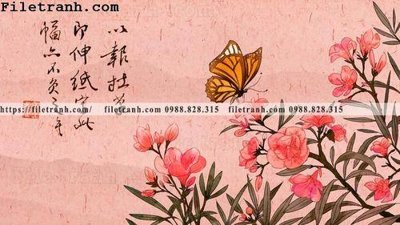 Mua file gốc buc tranh hoa va chim co Trung Hoa 132 (PSD) tại Filetranh.com