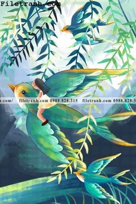 Chi tiết file tranh tráng gương buc tranh hoa va chim co Trung Hoa 134 (ảnh gốc)