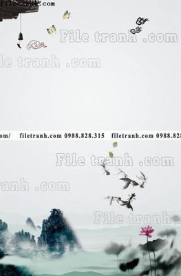 Tải file buc tranh loi vao muc phong cach co xua 605 (gốc) chủ đề phong thủy