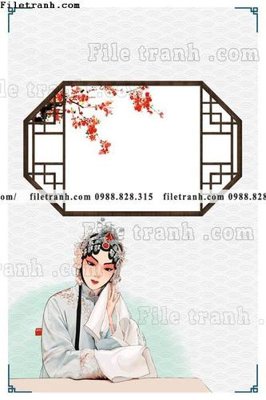 Tải file gốc buc tranh loi vao muc phong cach co xua 613 (bản PSD) đầy đủ layer