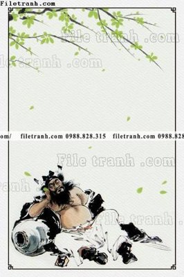 File tranh buc tranh loi vao muc phong cach co xua 619 (file gốc) chủ đề phong thủy