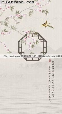 Tải về hình ảnh gốc buc tranh muc ve hoa va chim Trung Quoc 119 sắc nét