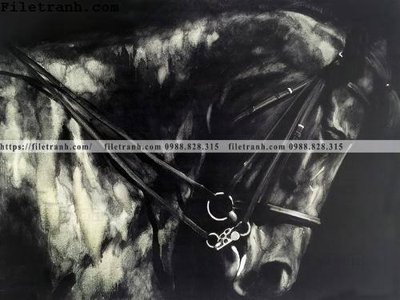 File gốc buc tranh ngua den trang 103 (trang trí) phòng làm việc