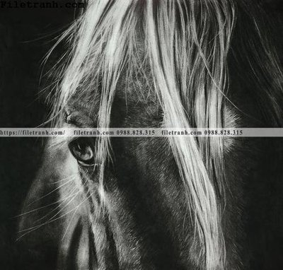 File gốc buc tranh ngua den trang 112 (in mica) cắt laser