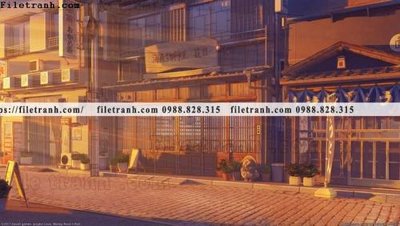 File gốc buc tranh phong canh hoat hinh gia khong gian 105 (in tráng gương) ốp tường