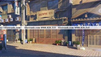 Tải file buc tranh phong canh hoat hinh gia khong gian 112 (gốc) chủ đề phong thủy